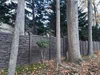 <b>Simtek Allegheny Ecostone composite style fencing in Dark Brown</b>